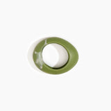 Dinosaur Designs Medium Rock Bangle in Olive color resin with Wide Fit