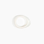 Dinosaur Designs Small Rock Bangle in Chalk Swirl color resin with Wide Fit