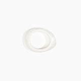 Dinosaur Designs Small Rock Bangle in Chalk Swirl color resin with Wide Fit