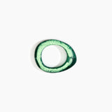Dinosaur Designs Small Rock Bangle in Moss color resin with Wide Fit