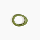 Dinosaur Designs Small Rock Bangle in Olive color resin with Wide Fit