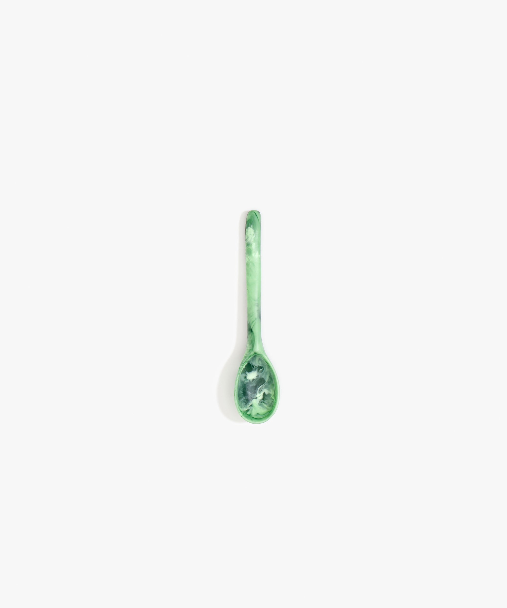 Dinosaur Designs Stone Spoon in Moss color resin