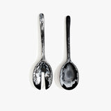 Dinosaur Designs Long Stone Servers in Black Marble color resin