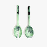 Dinosaur Designs Long Stone Servers in Moss color resin