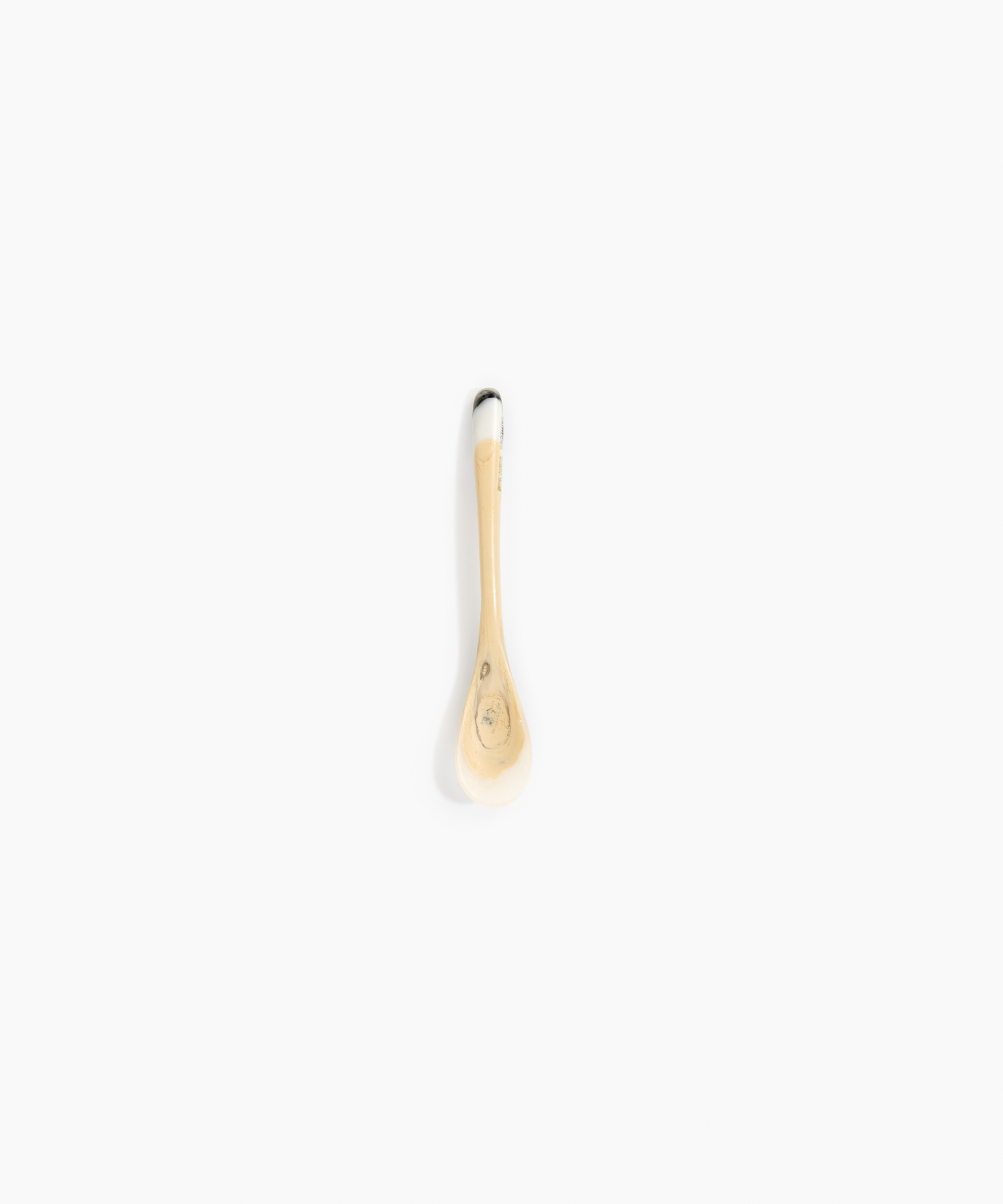 Dinosaur Designs Shell Spoon in Sandy Pearl color resin