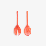 Dinosaur Designs Short Stone Servers in Lychee color resin