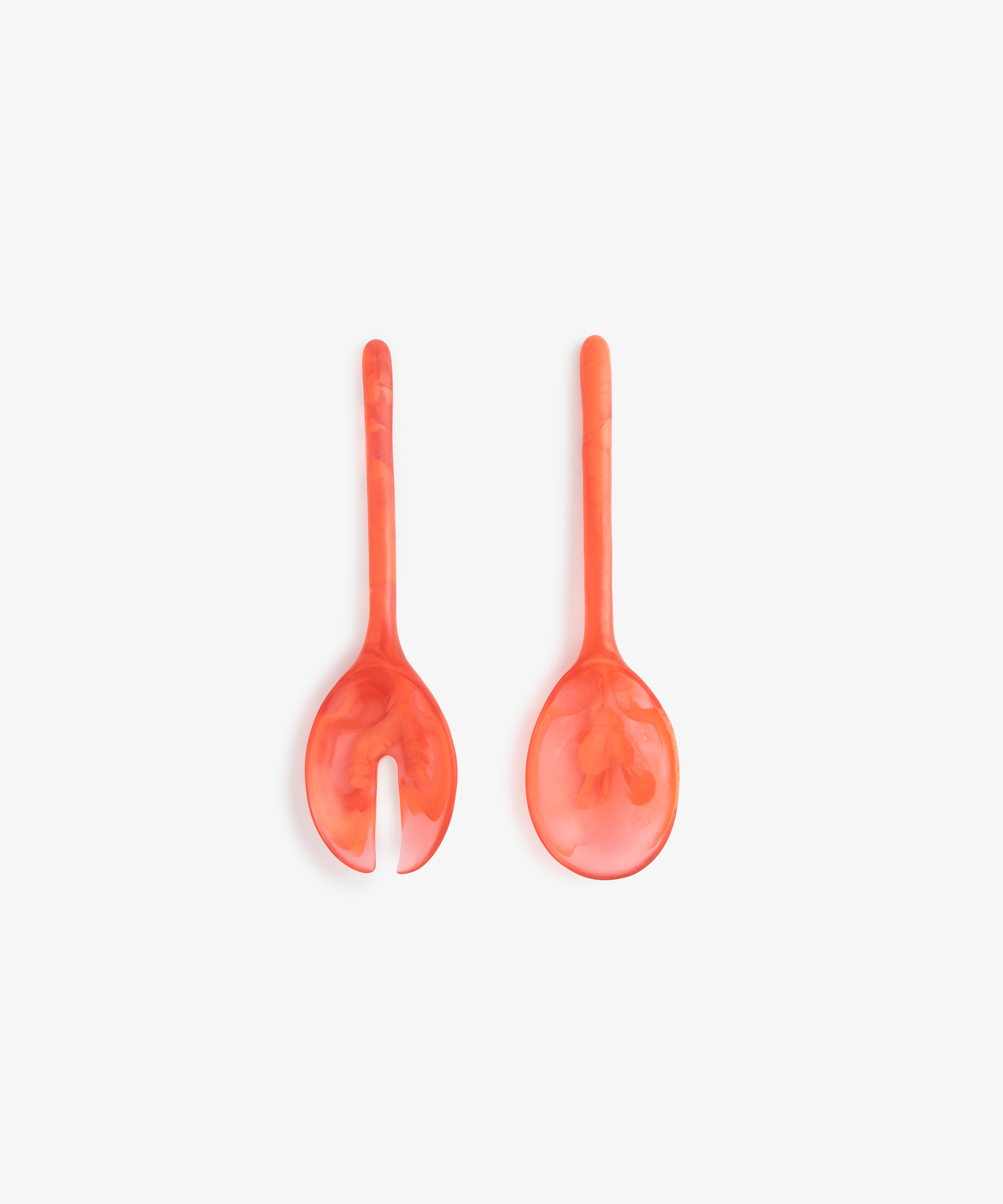 Dinosaur Designs Short Stone Servers in Lychee color resin