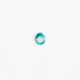 Dinosaur Designs Slate Ring in Lagoon color resin with Regular Fit