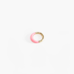 Dinosaur Designs Small Horn Ring in Parakeet color resin with Nano-Coated Brass Material
