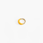 Dinosaur Designs Small Horn Ring in Honeycomb color resin with Nano-Coated Brass Material