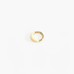 Dinosaur Designs Small Horn Ring in Lemon color resin with Nano-Coated Brass Material