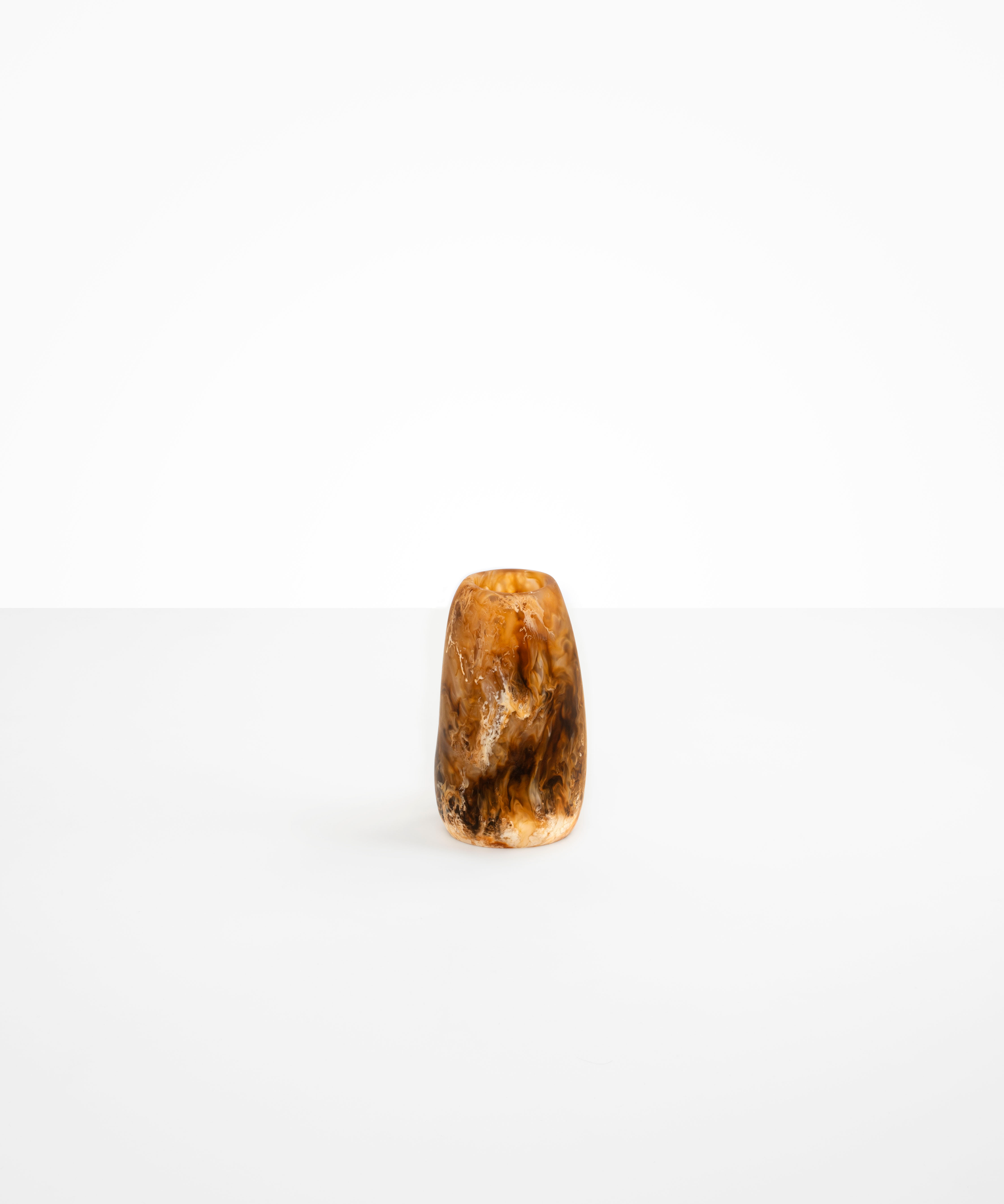 Dinosaur Designs Small Pebble Vase in Light Horn color resin