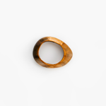 Dinosaur Designs Small Rock Bangle in Dark Horn color resin with Wide Fit