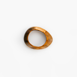 Dinosaur Designs Small Rock Bangle in Dark Horn color resin with Wide Fit