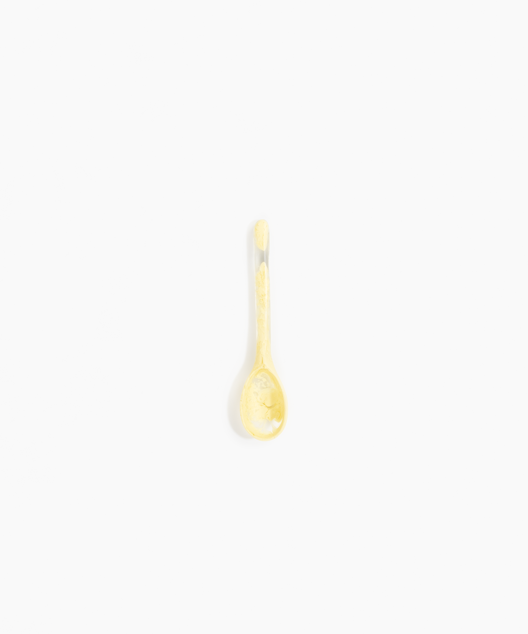 Dinosaur Designs Stone Spoon in Lemon color resin