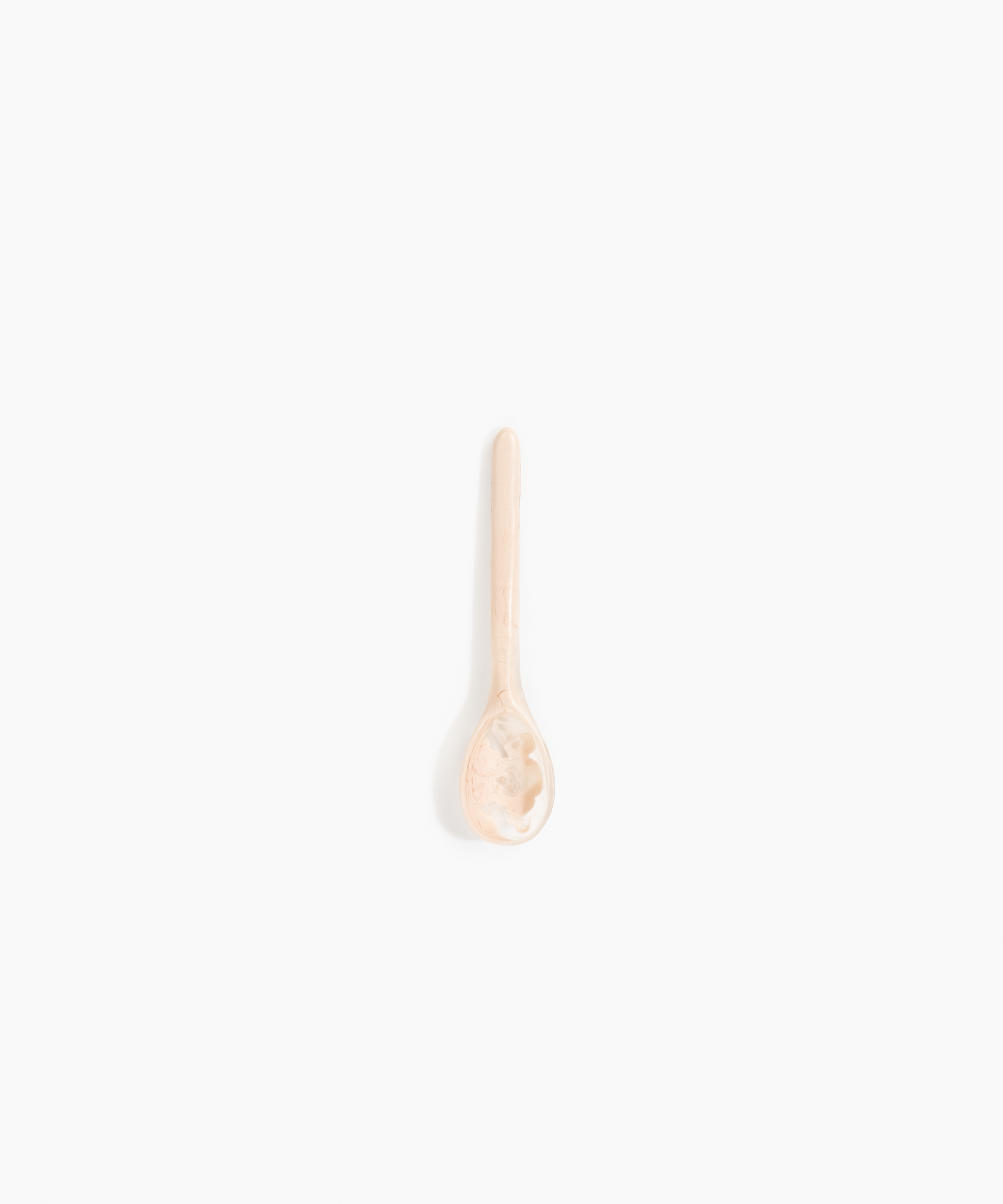 Dinosaur Designs Stone Spoon in Rose Swirl color resin