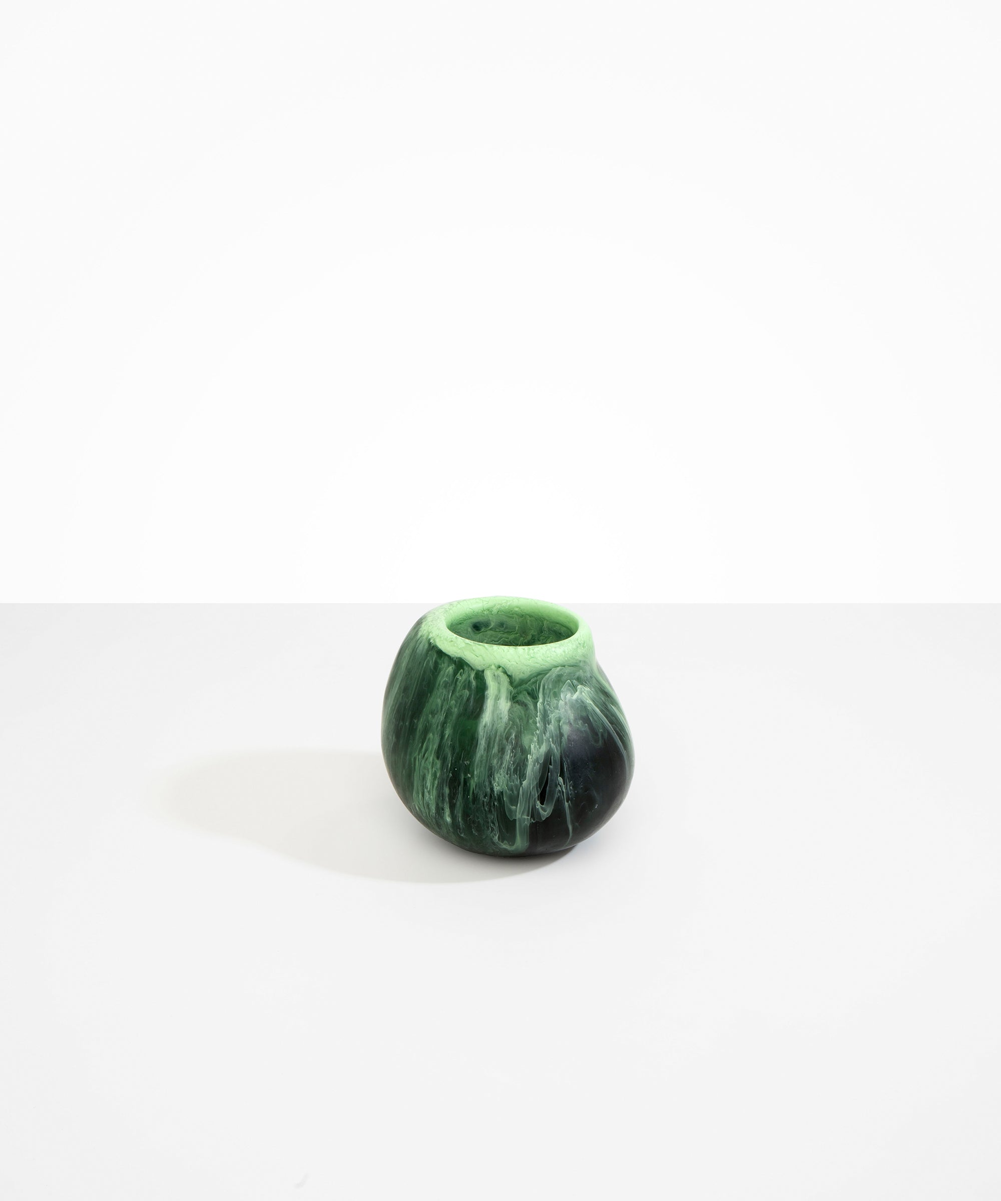 Dinosaur Designs Medium Moss Vase in Moss color resin
