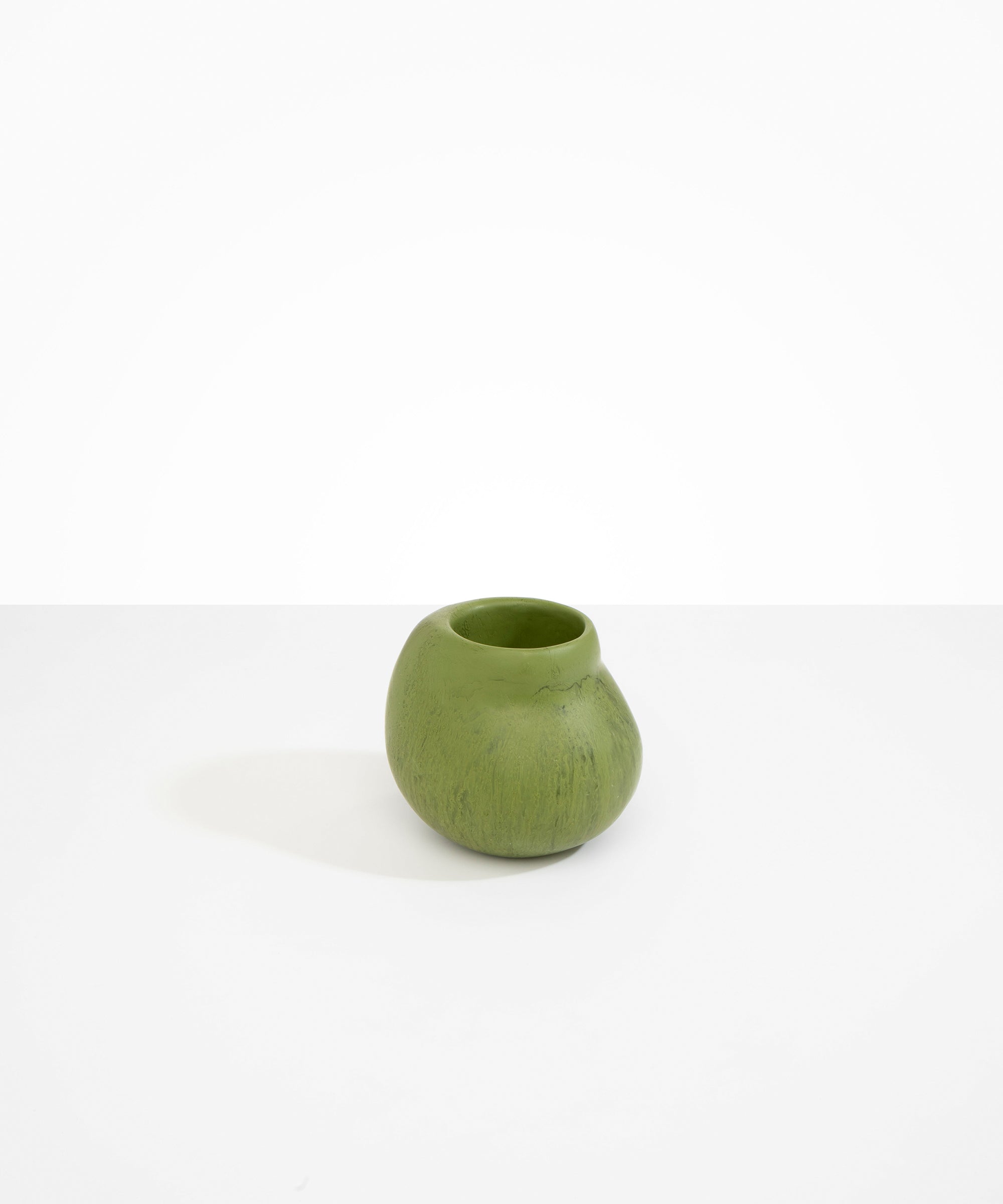 Dinosaur Designs Medium Moss Vase in Olive color resin