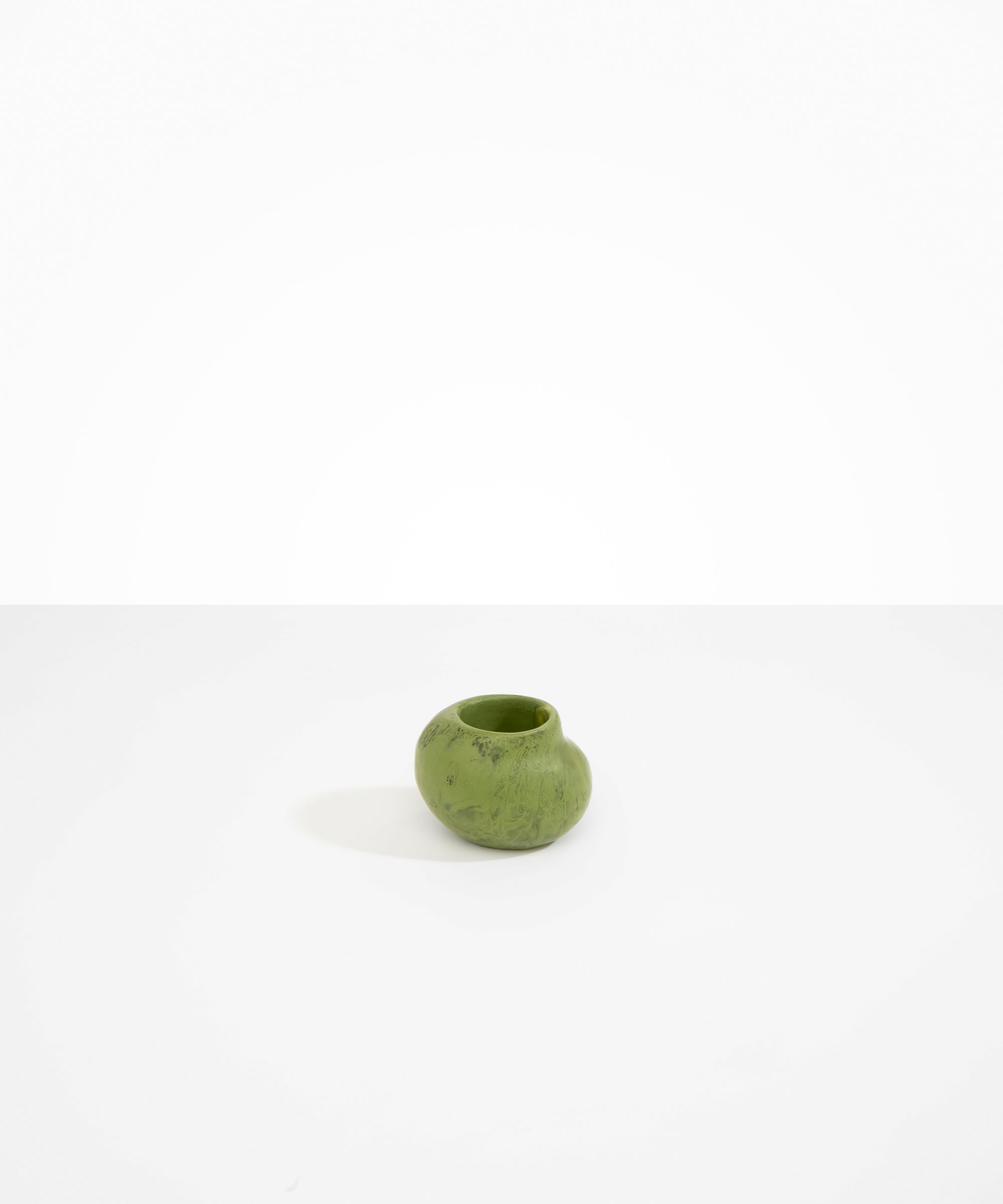 Dinosaur Designs Small Moss Vase in Olive color resin