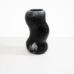 Dinosaur Designs Valley Vase in Black Marble color resin