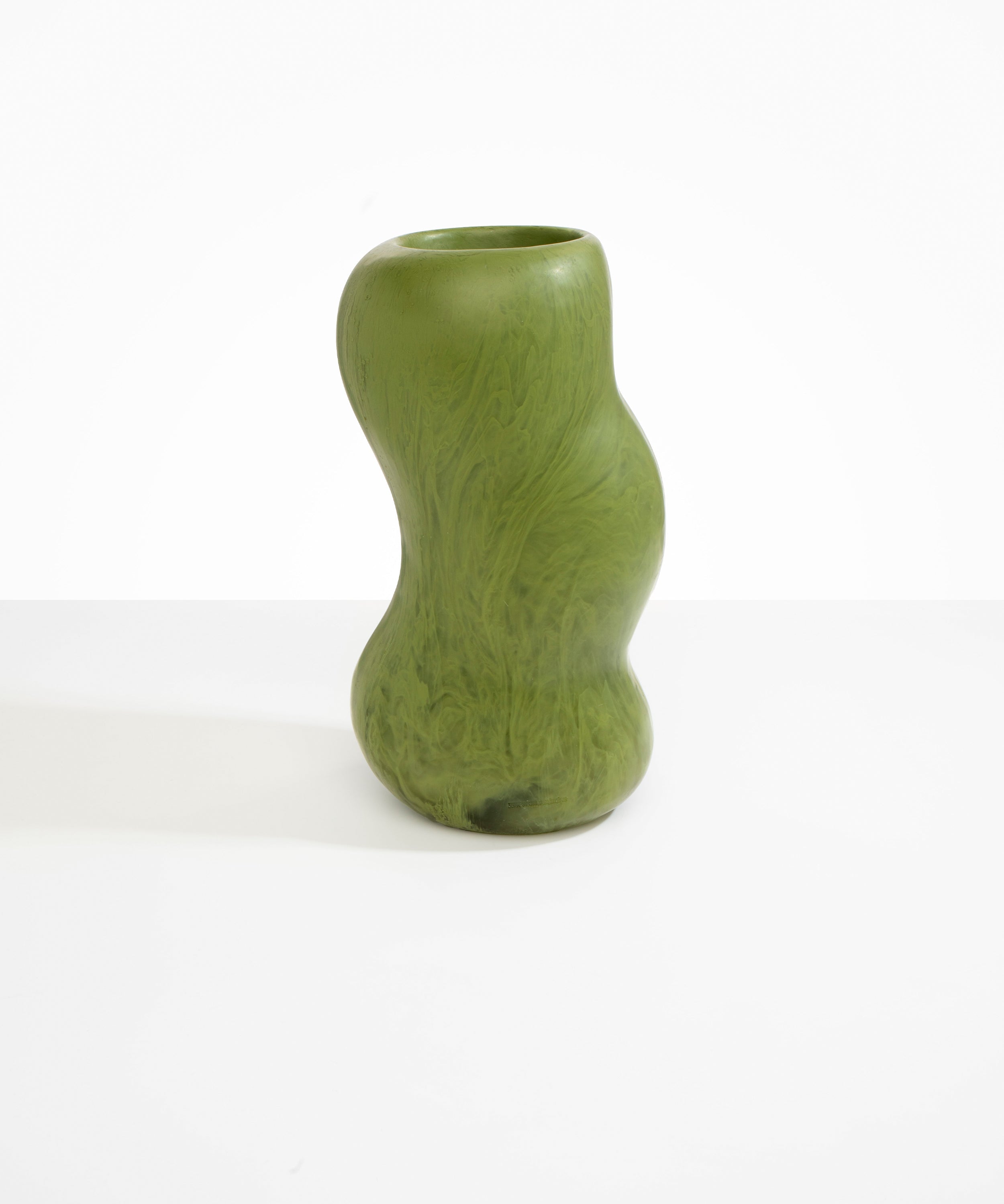 Dinosaur Designs Valley Vase in Olive color resin