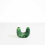 Dinosaur Designs Mini Branch Vase in Moss color resin