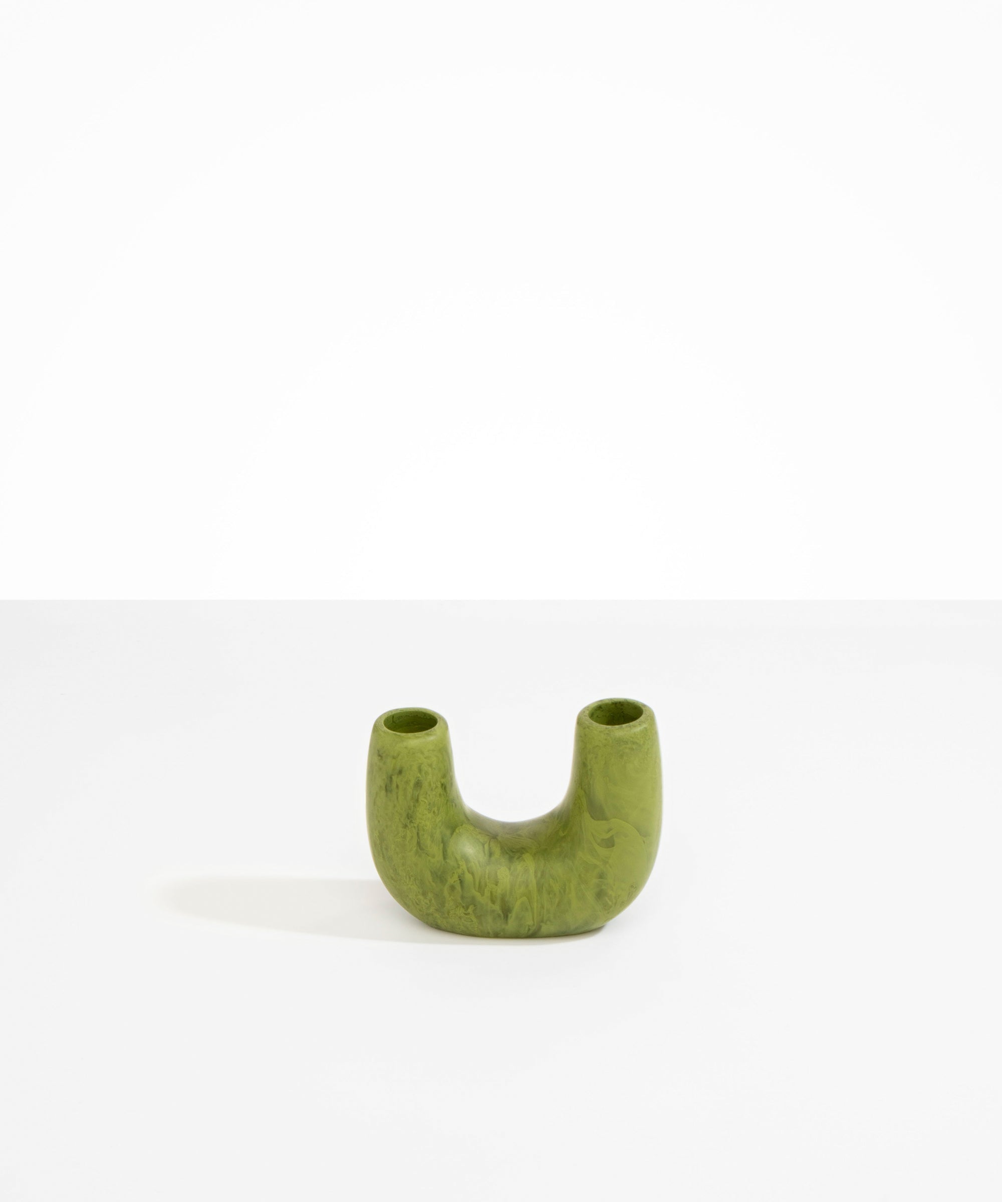 Dinosaur Designs Mini Branch Vase in Olive color resin