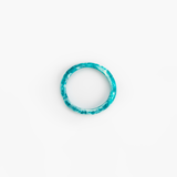 Dinosaur Designs Wishbone Bangle in Lagoon color resin with Wide Fit