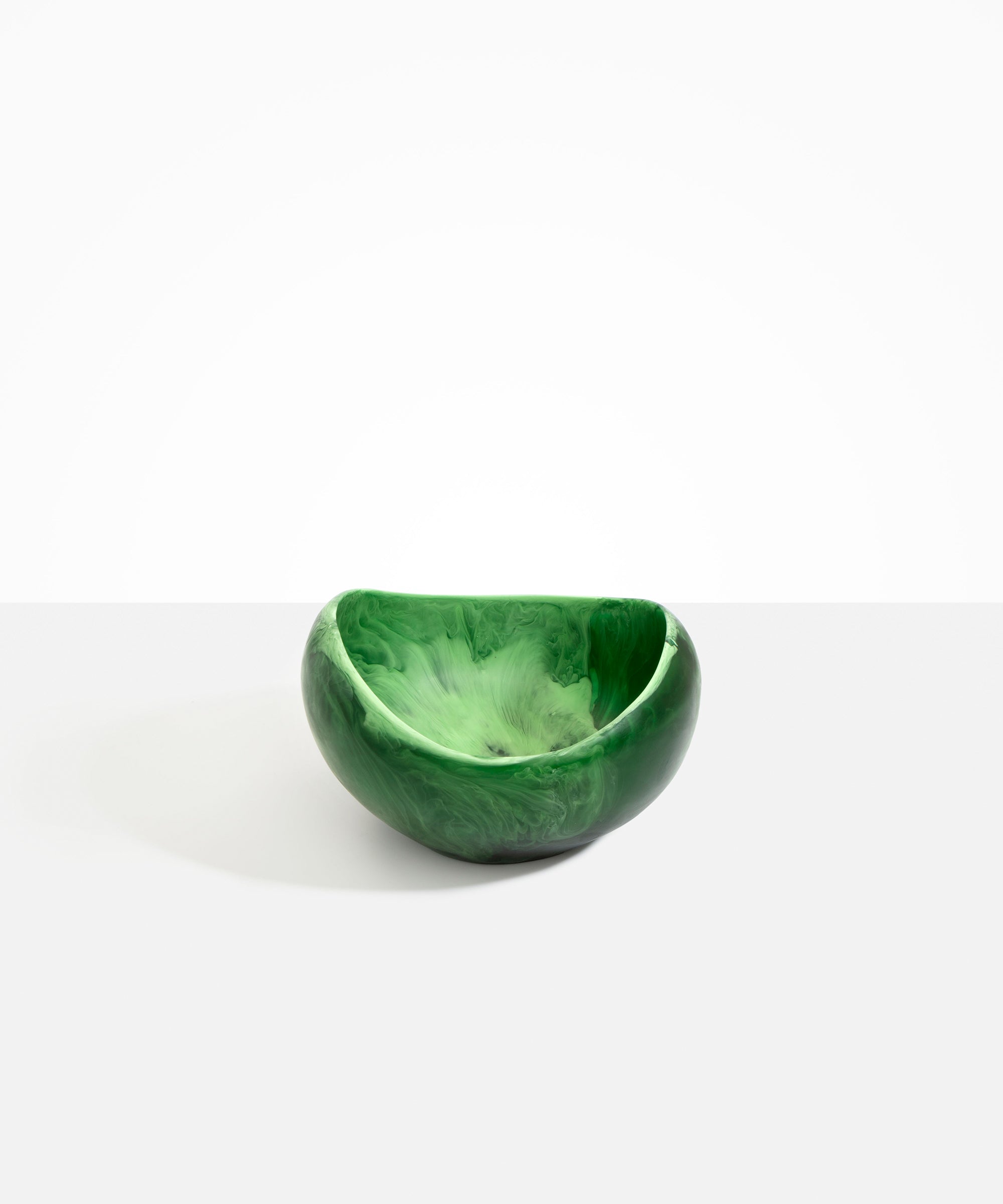 Dinosaur Designs Large Beetle Bowl in Moss color resin