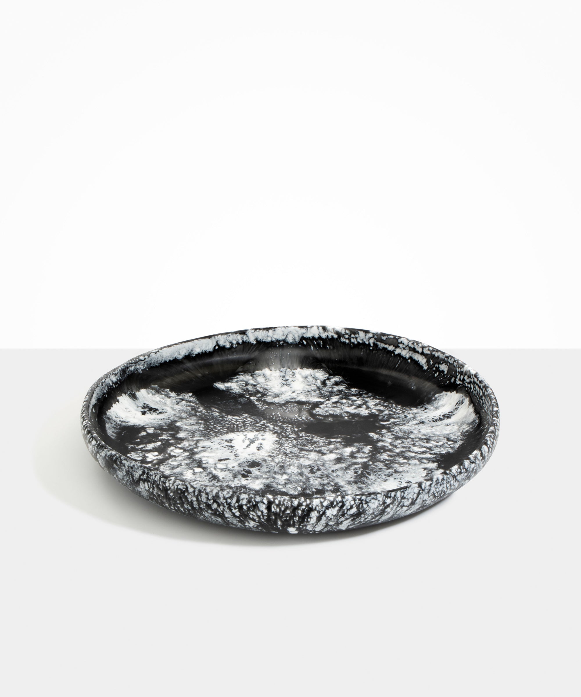 Dinosaur Designs Grand Earth Bowl in Black Marble color resin