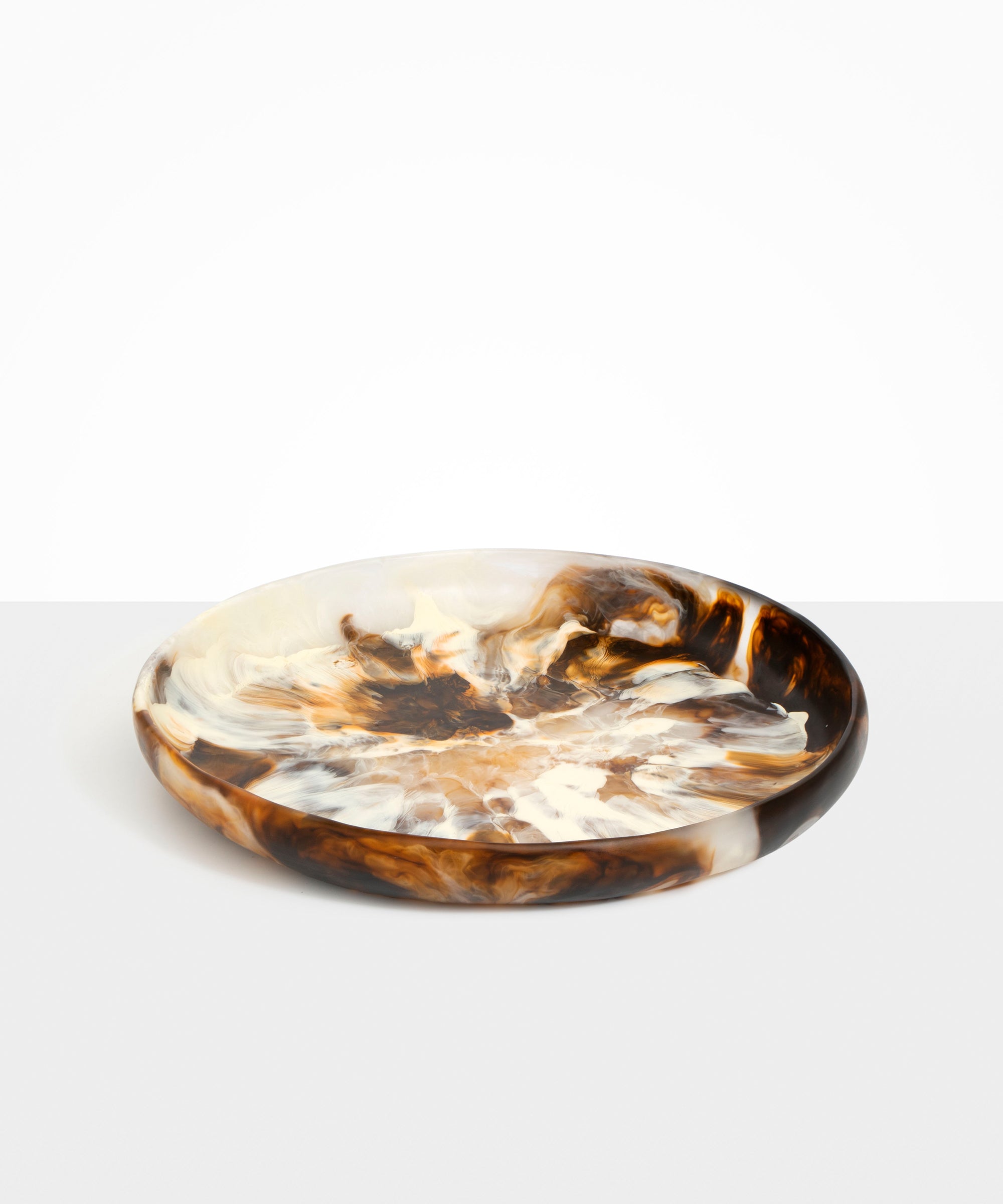 Dinosaur Designs Grand Earth Bowl in Light Horn color resin