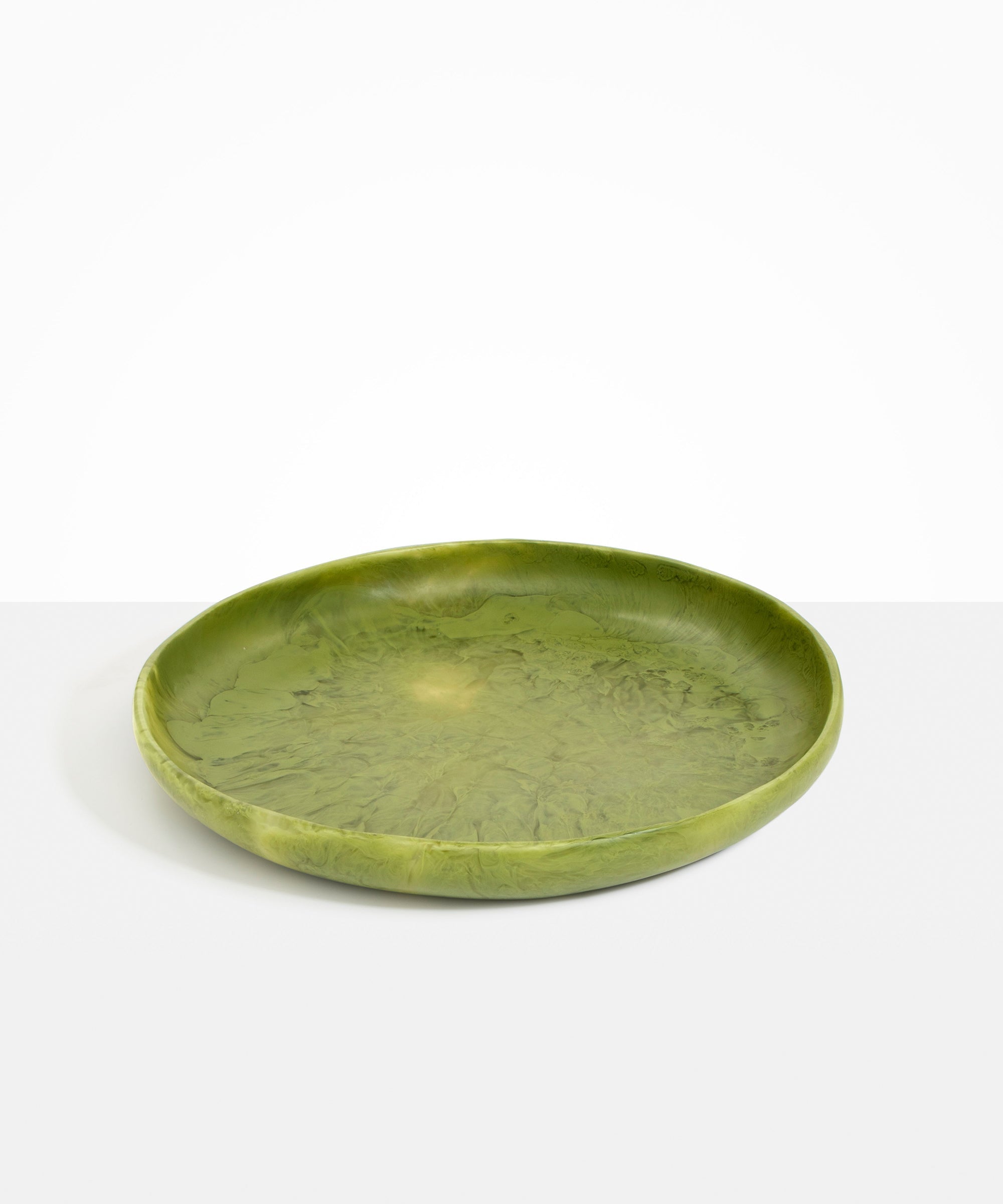Dinosaur Designs Grand Earth Bowl in Olive color resin
