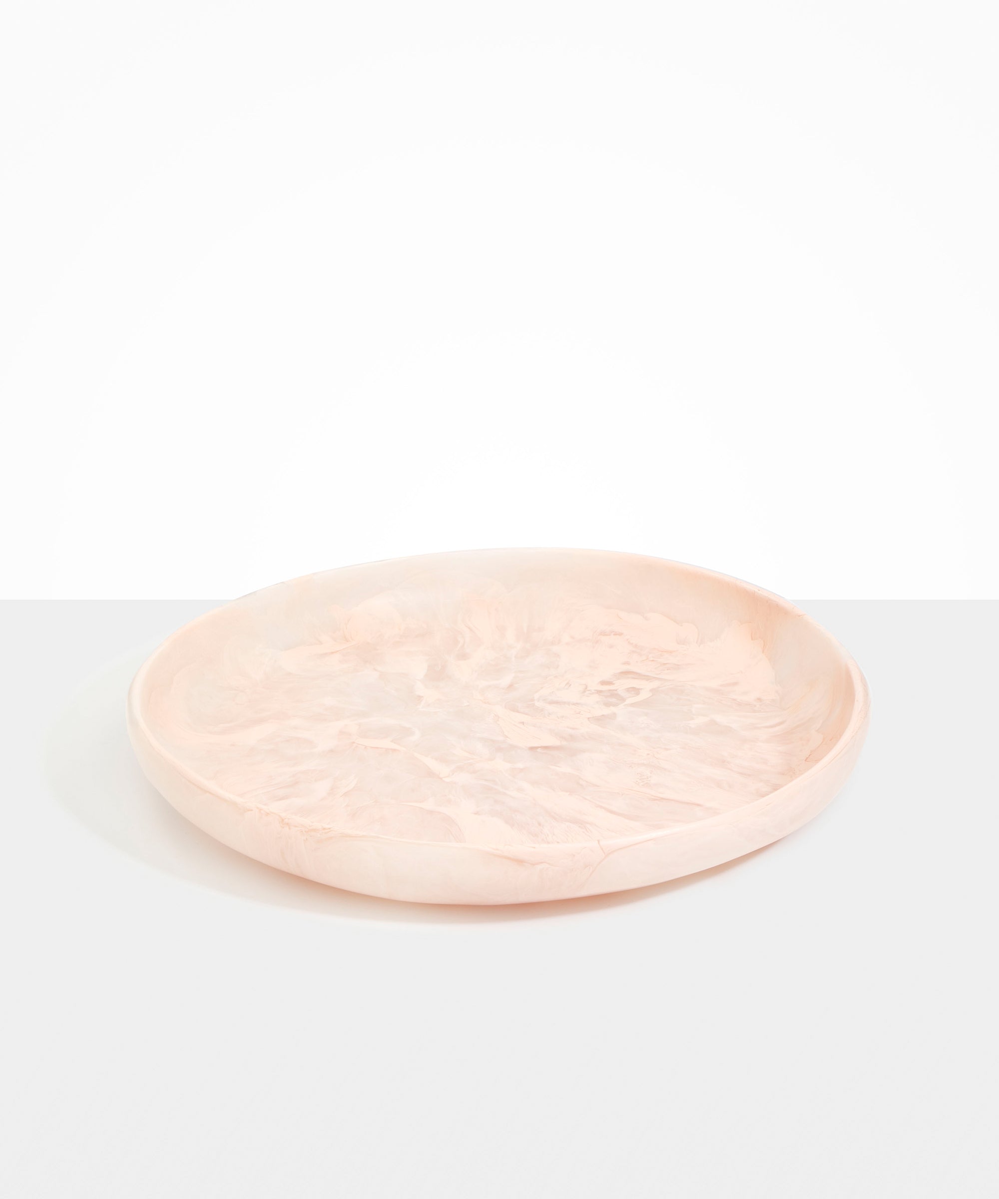 Dinosaur Designs Grand Earth Bowl in Rose Swirl color resin