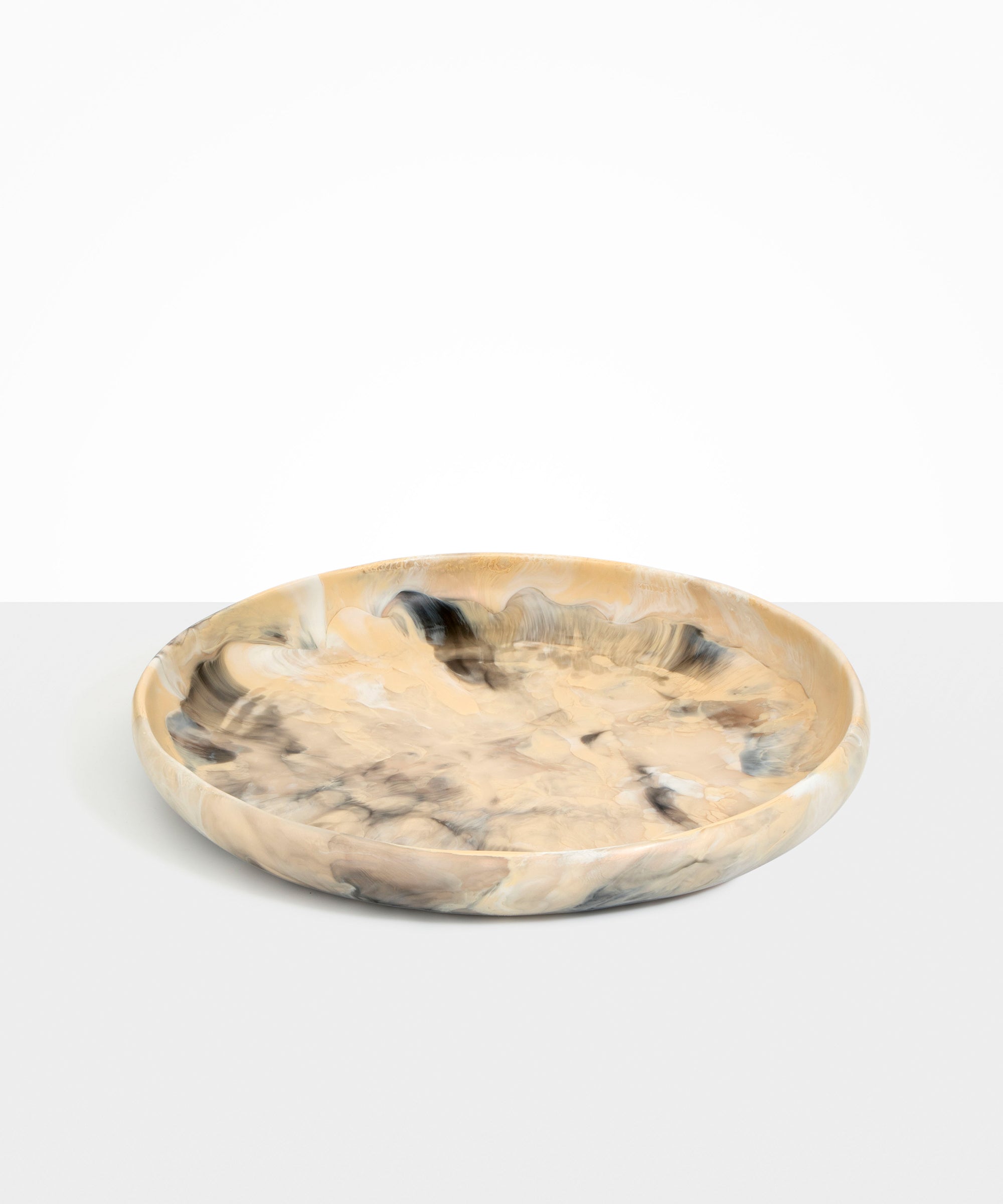 Dinosaur Designs Grand Earth Bowl in Sandy Pearl color resin