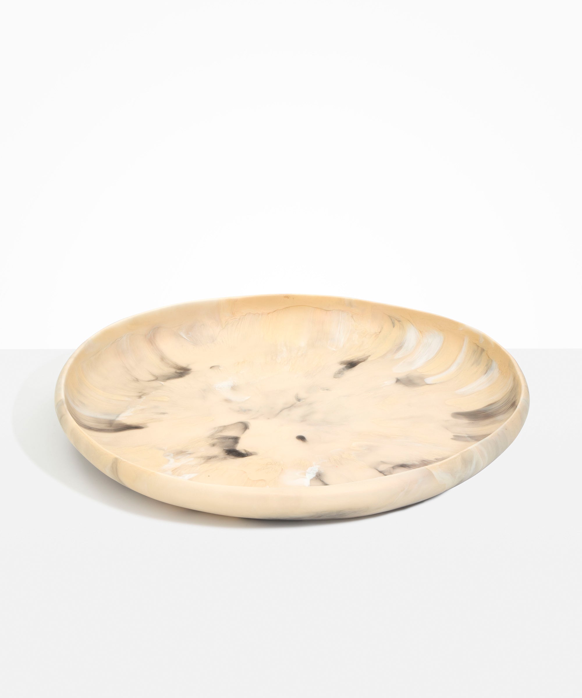 Dinosaur Designs Extra Large Earth Bowl in Sandy Pearl color resin