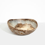 Dinosaur Designs Large Flow Bowl in Cappuccino color resin
