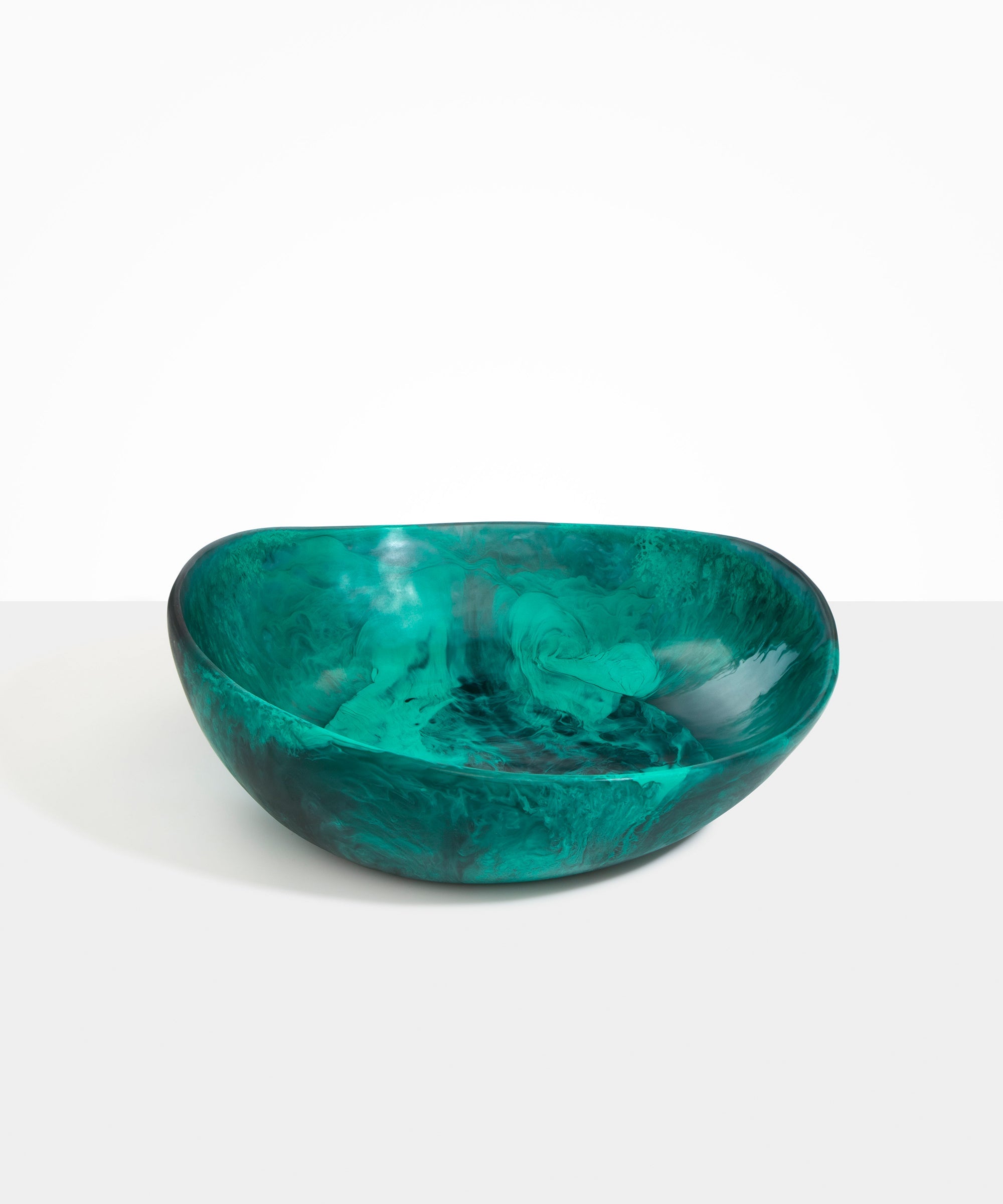 Dinosaur Designs Large Flow Bowl in Mineral Swirl color resin