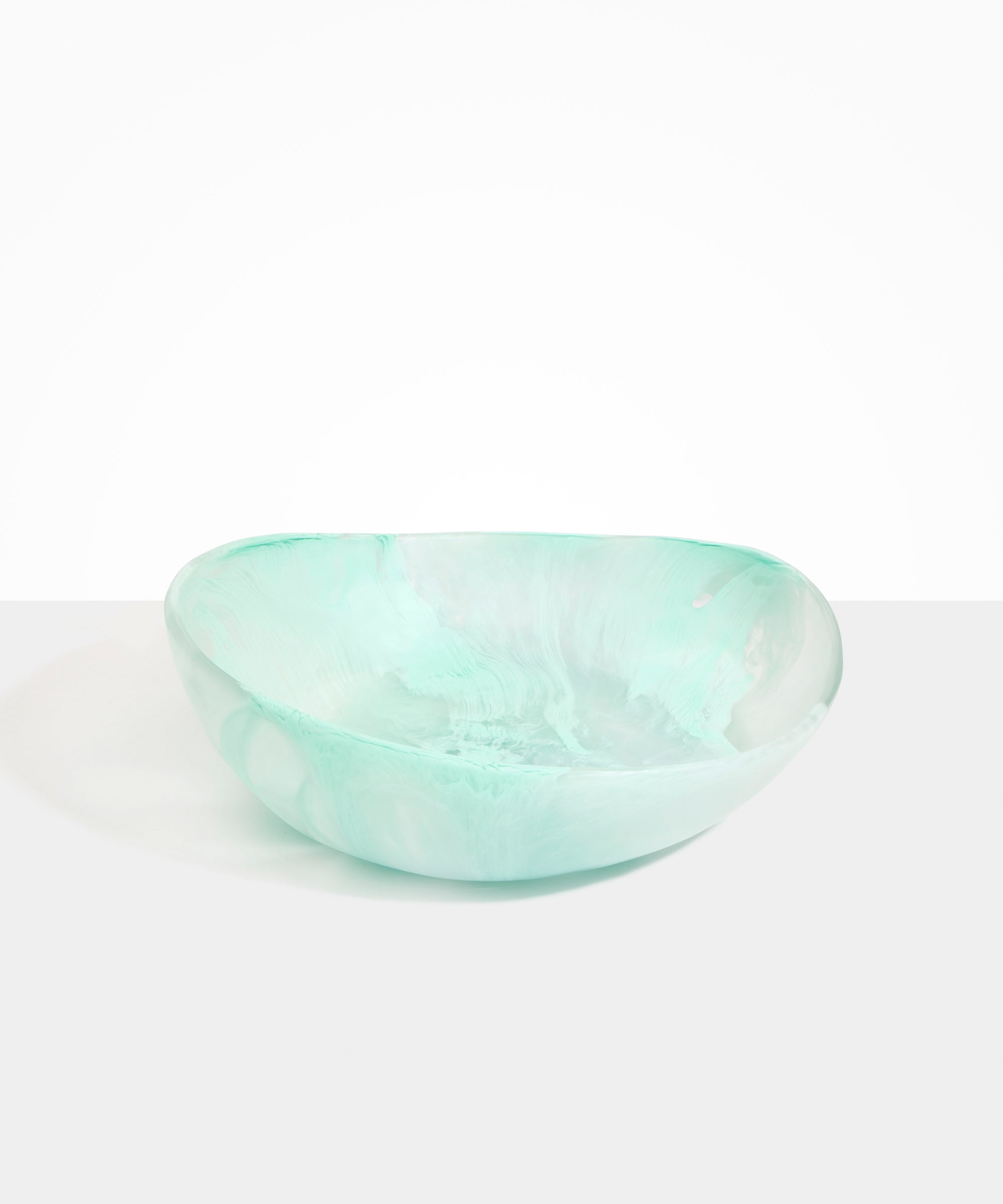 Dinosaur Designs Large Flow Bowl in Mint color resin