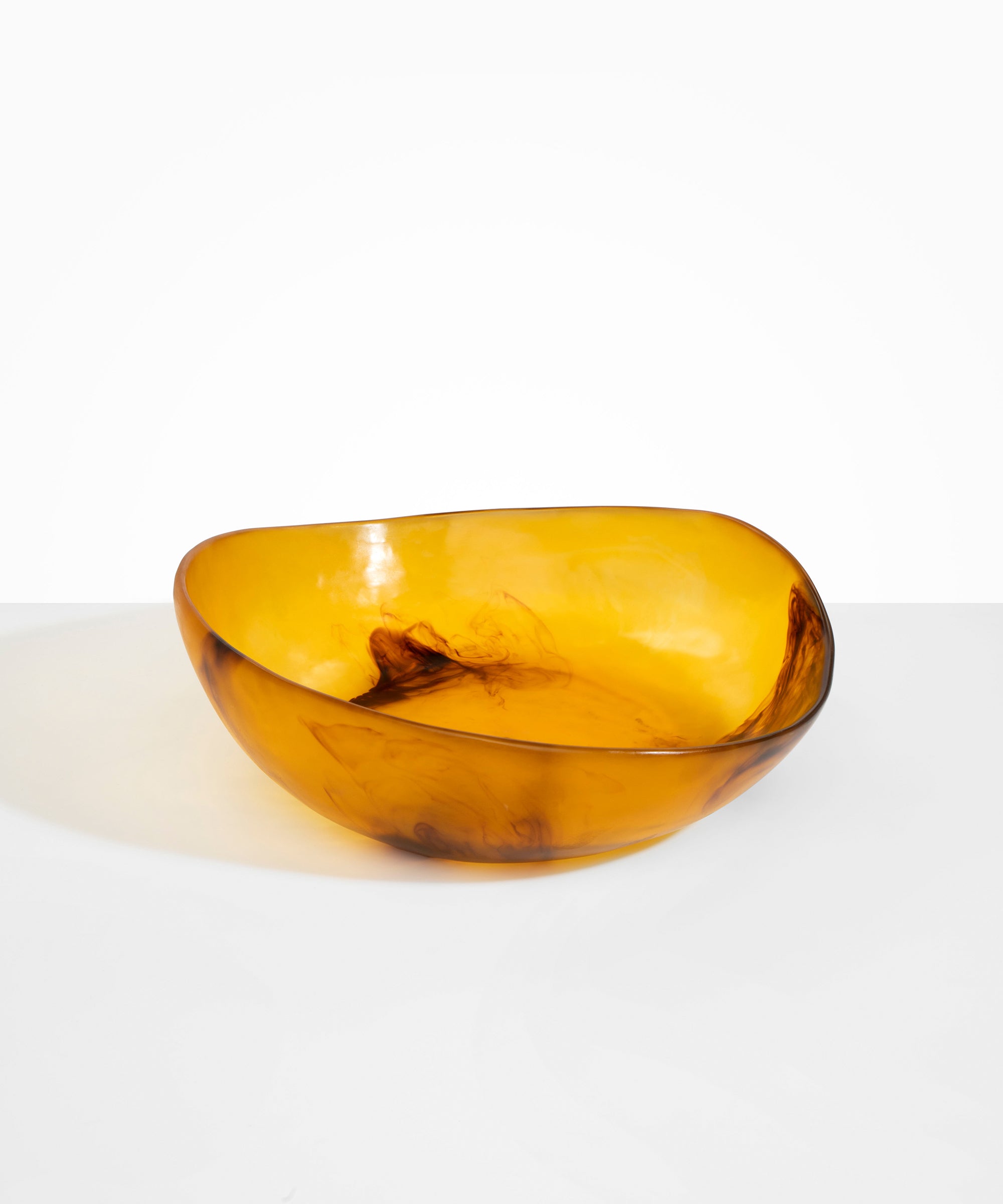 Dinosaur Designs Large Flow Bowl in Tortoise color resin