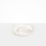 Dinosaur Designs Medium Flow Bowl in Snow Swirl color resin