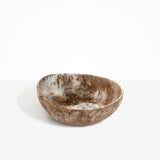 Dinosaur Designs Flow Salad Bowl in Cappuccino color resin