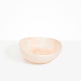 Dinosaur Designs Flow Salad Bowl in Rose Swirl color resin