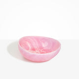 Dinosaur Designs Flow Salad Bowl in Shell Pink color resin