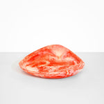 Dinosaur Designs Large Leaf Bowl in Strawberry color resin