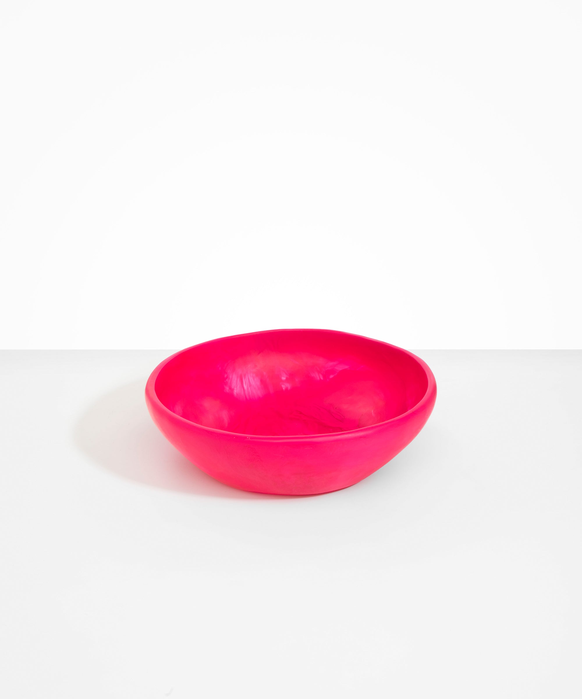 Dinosaur Designs Large Salad Bowl in Flamingo color resin