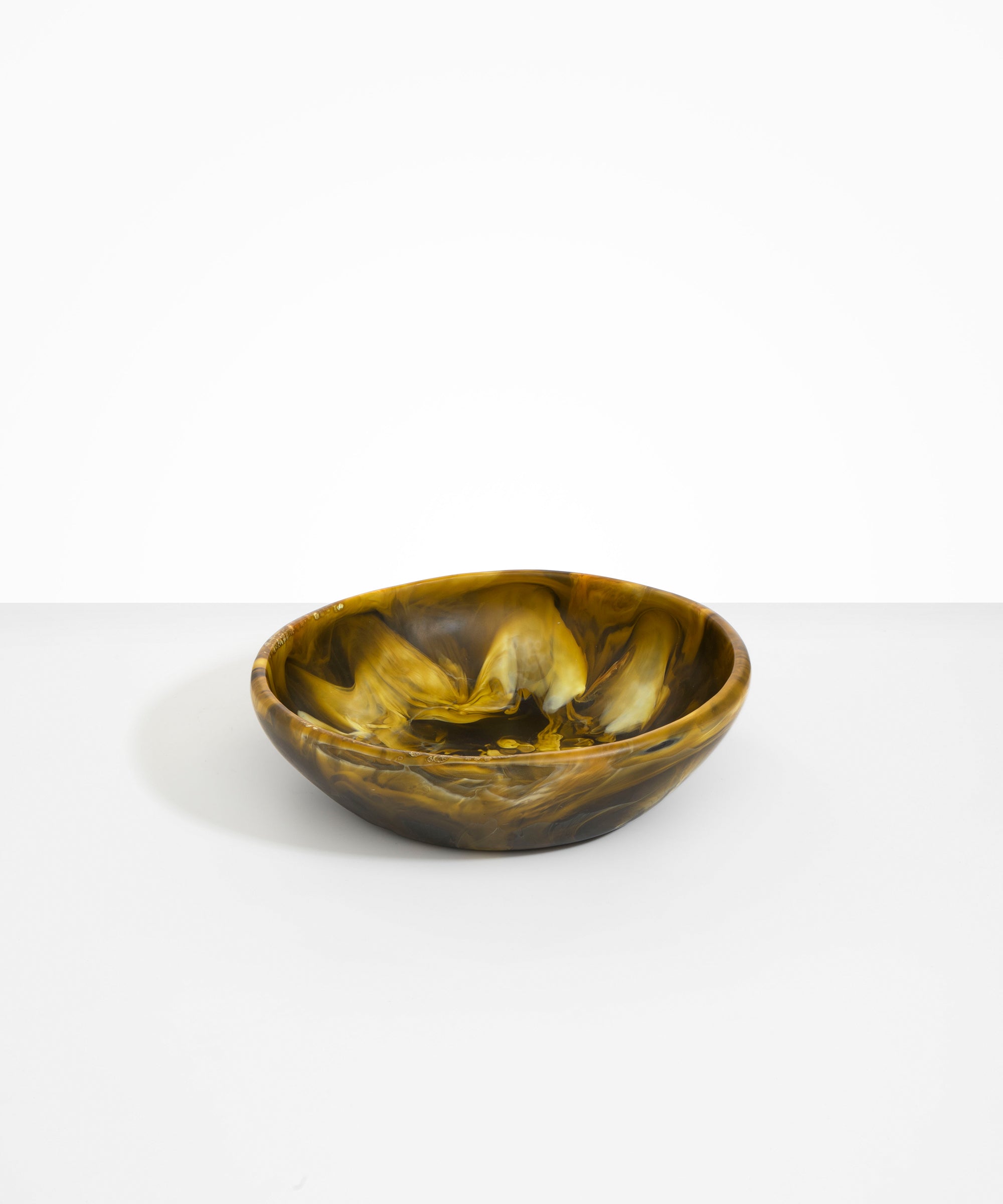 Dinosaur Designs Large Salad Bowl in Malachite color resin