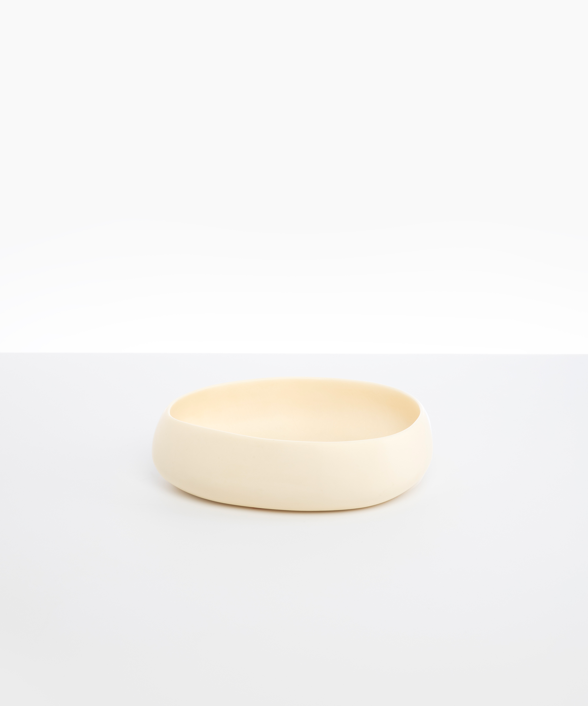 Dinosaur Designs Medium Rock Bowl in Cream color resin
