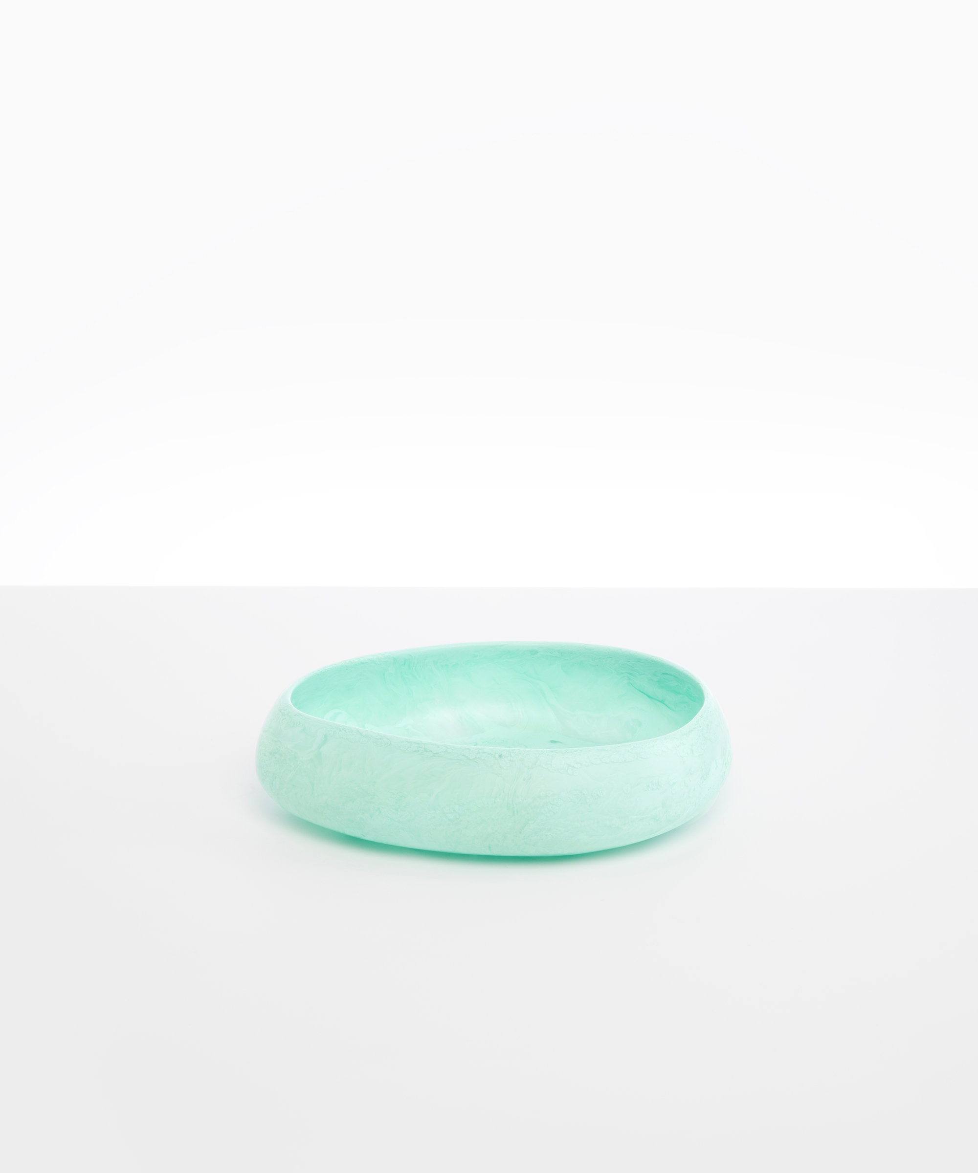 Dinosaur Designs Medium Rock Bowl in Mint color resin