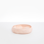 Dinosaur Designs Medium Rock Bowl in Rose Swirl color resin