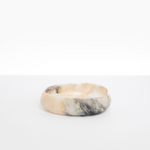 Dinosaur Designs Medium Rock Bowl in Sandy Pearl color resin